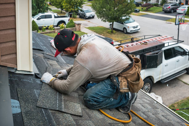 Professional Flat Roof Repair technician working in Maxwell, IA